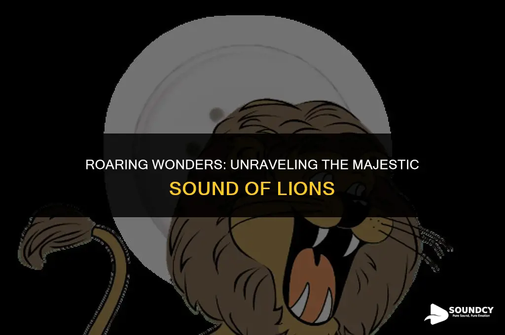 what do you call the sound a lion makes