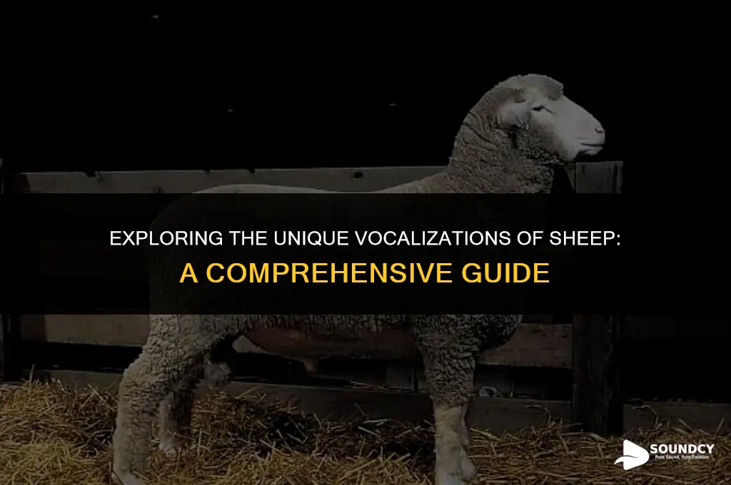 what do you call the sound a sheep makes