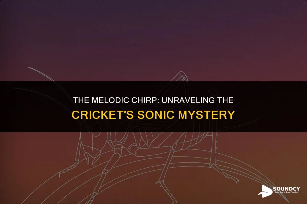what do you call the sound of a cricket