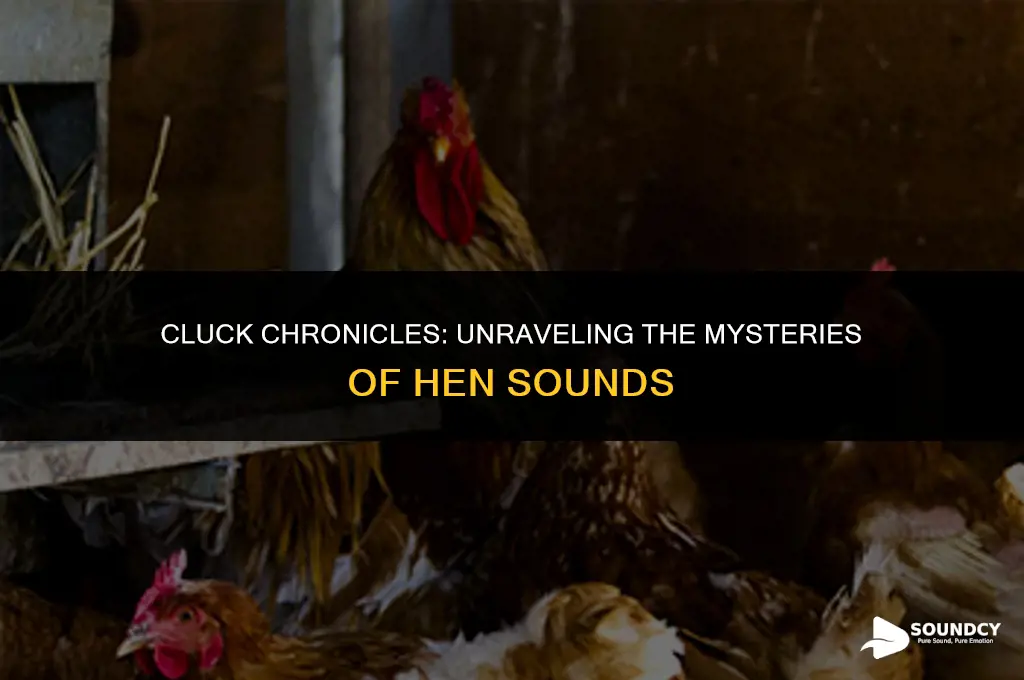 what do you call the sound of a hen