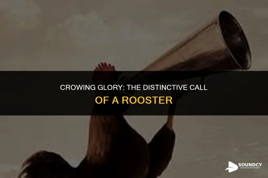 what do you call the sound of a rooster