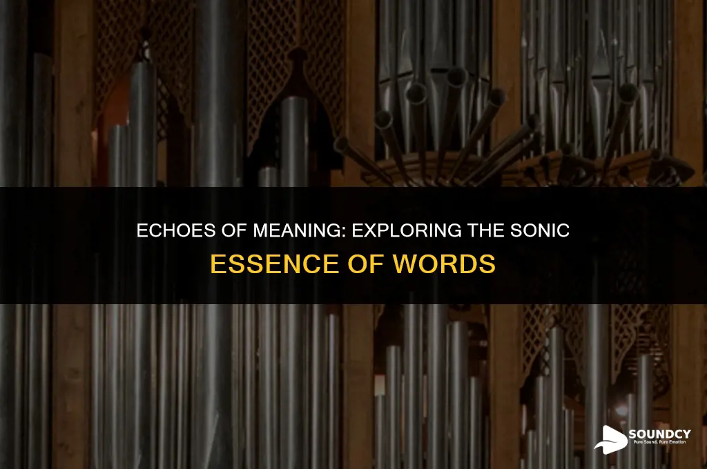 what do you call the sound of a word