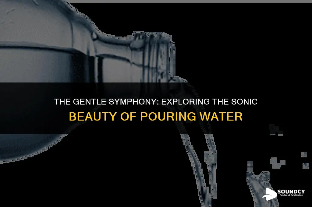 what do you call the sound of pouring water