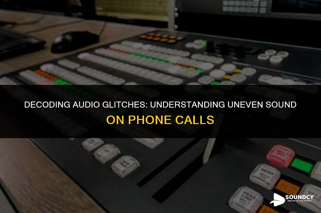what do you call uneven sound on the phone