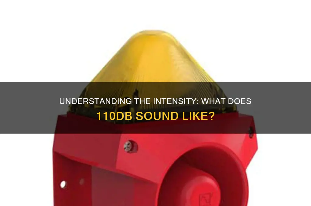 what does 110db sound like