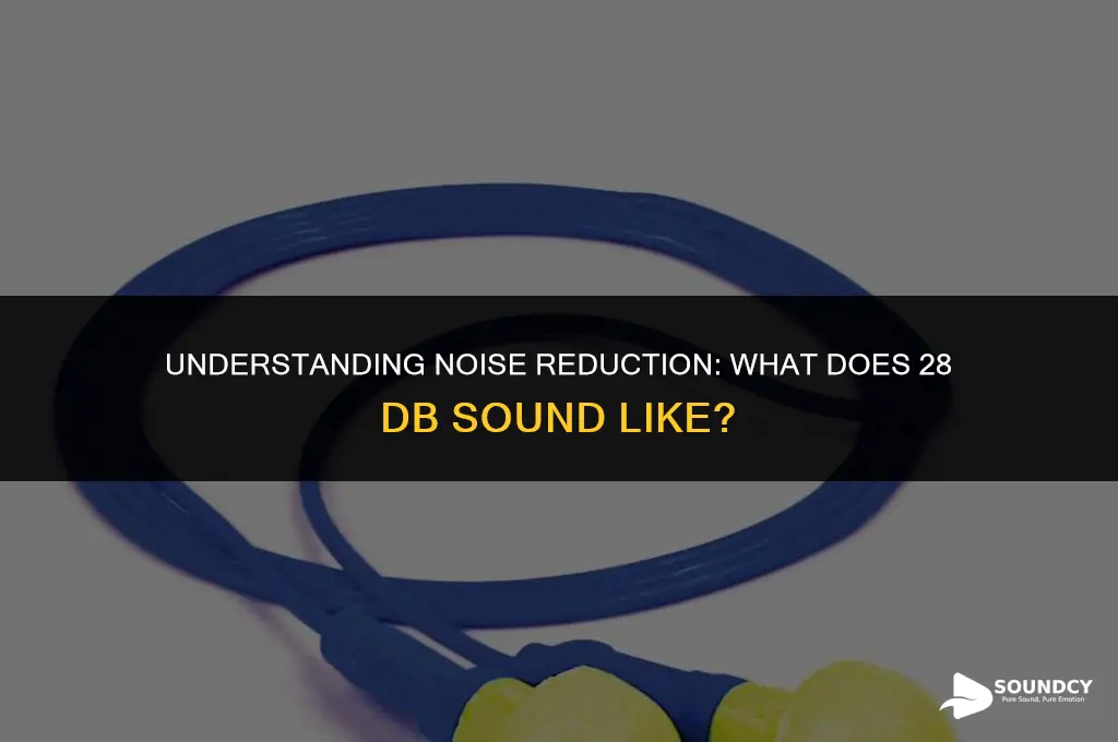 what does 28 db sound like in noise reduction