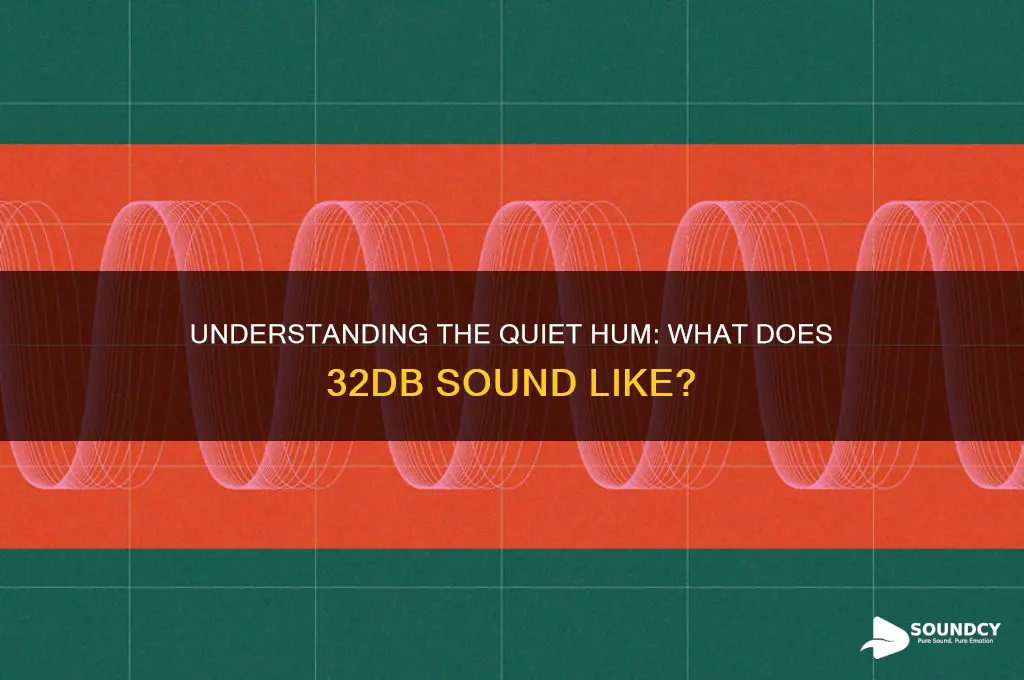 what does 32dba sound like