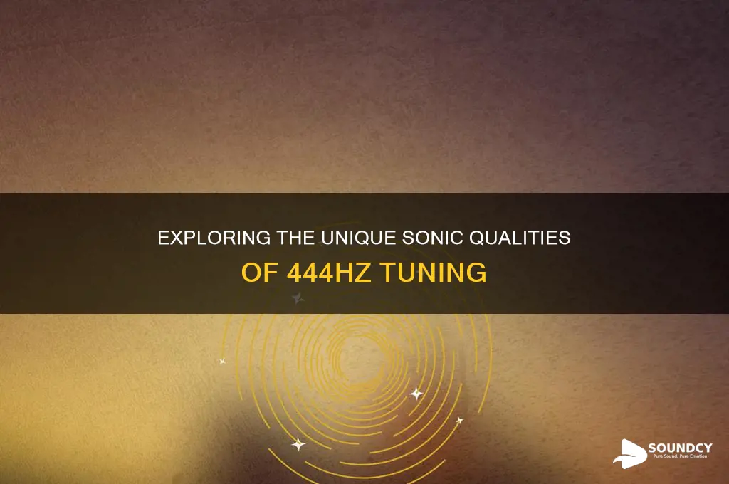 what does 444hz sound like