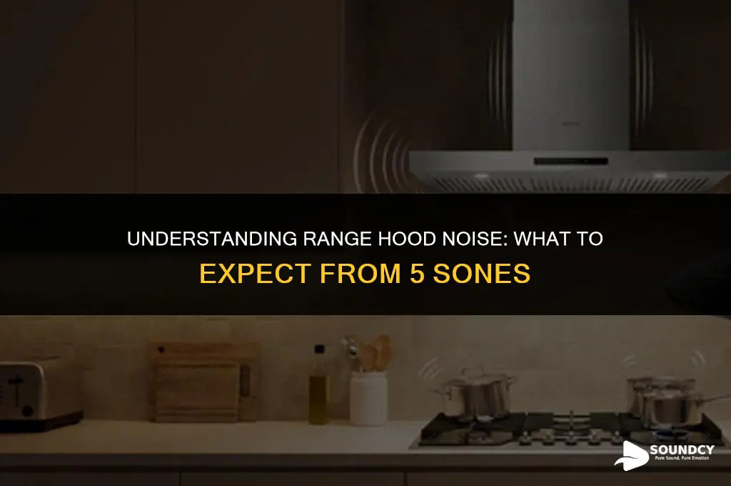 what does 5 sones sound like for range hood