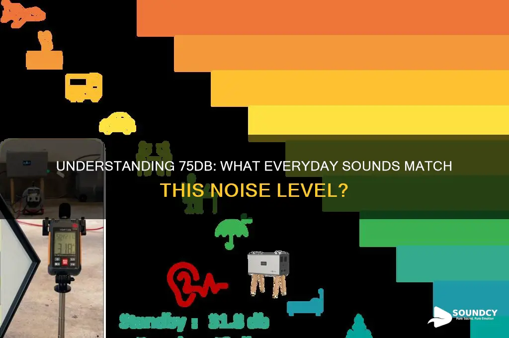 what does 75db sound like