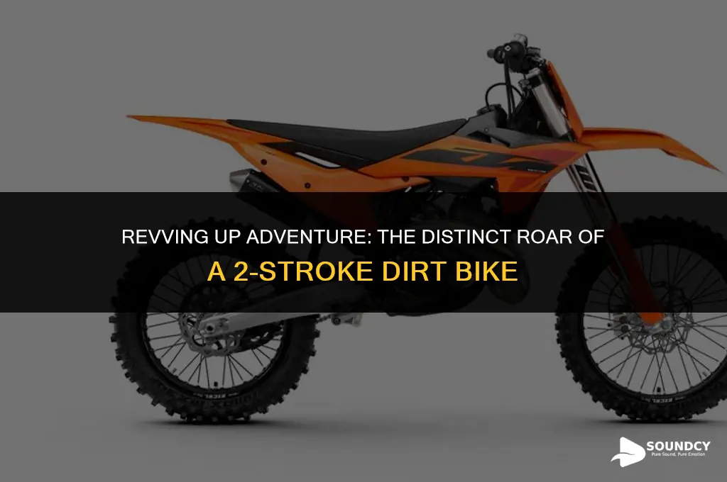 what does a 2 stroke dirt bike sound like