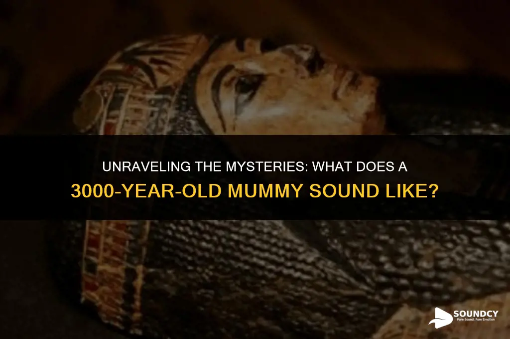 what does a 3000 year old mummy sound like