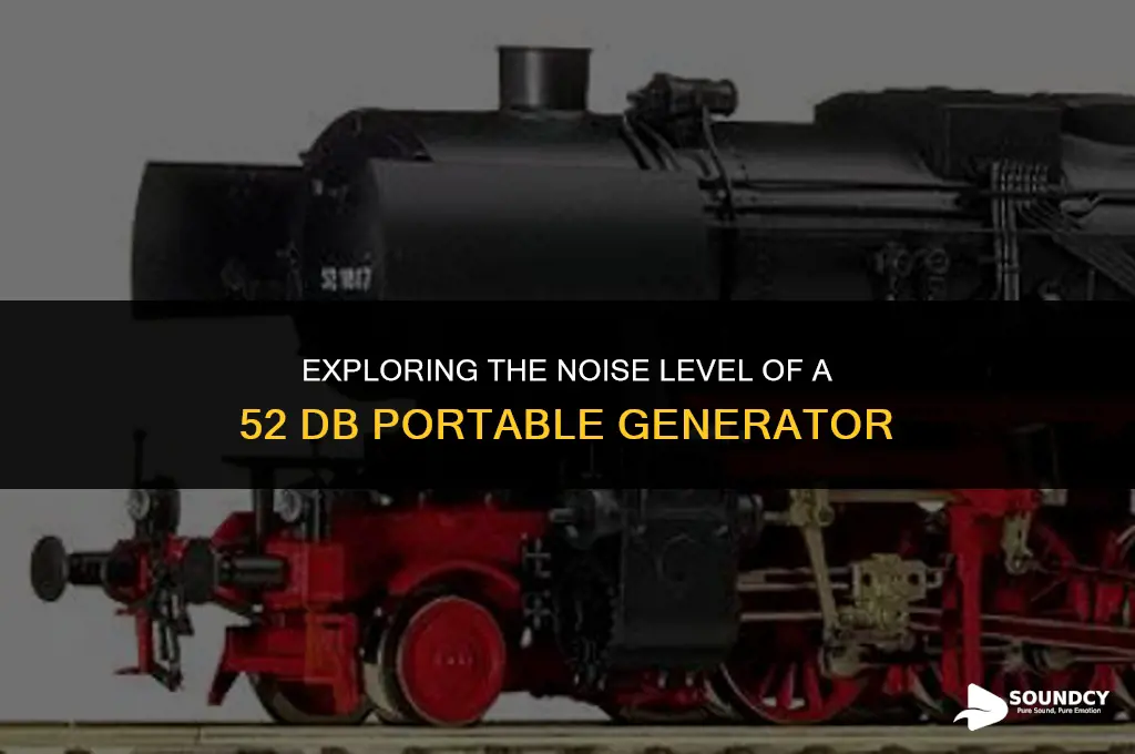 what does a 52 db portable generator sound like