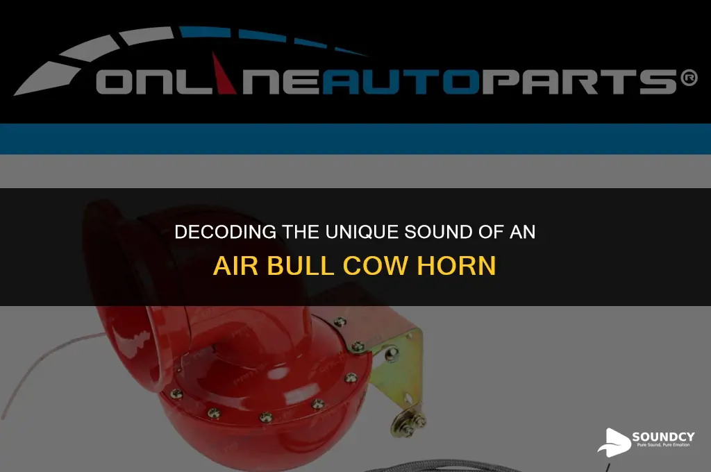 what does a air bull cow horn sound like