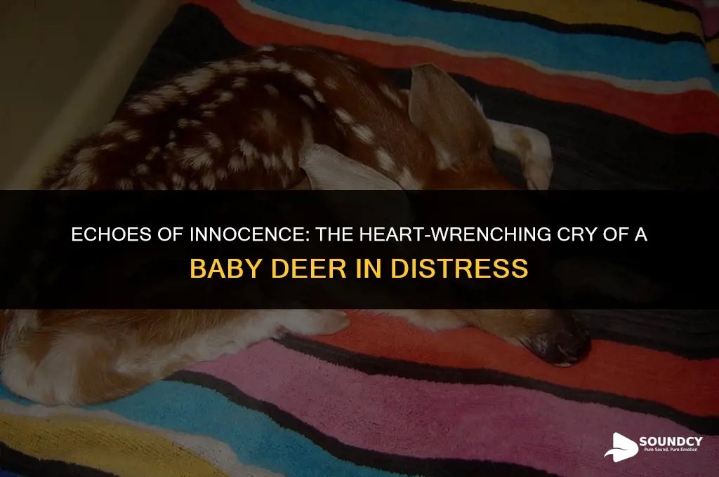 what does a baby deer in distress sound like