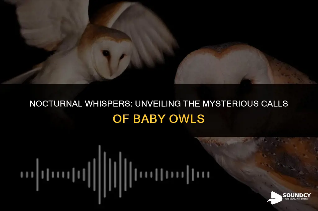 what does a baby owl sound like at night