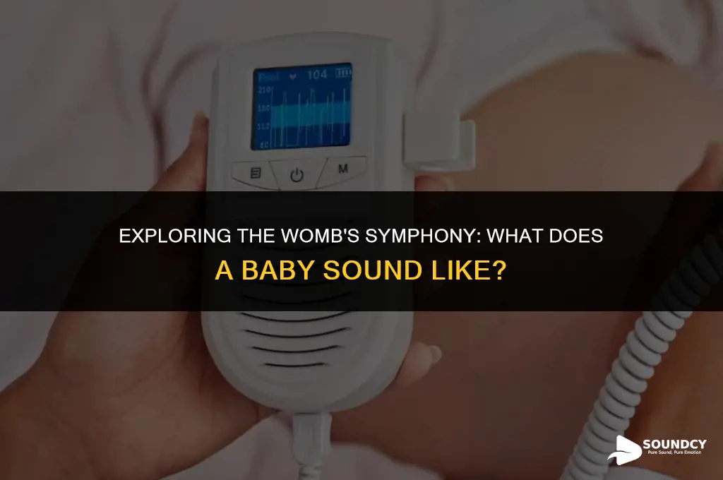what does a baby sound like in the womb
