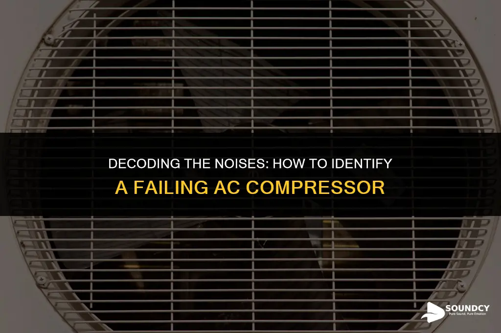 what does a bad a c compressor sound like