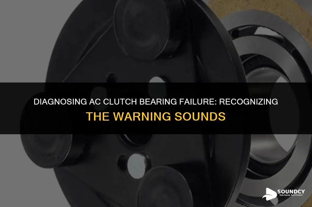 what does a bad ac clutch bearing sound like