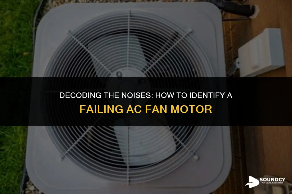 what does a bad ac fan motor sound like