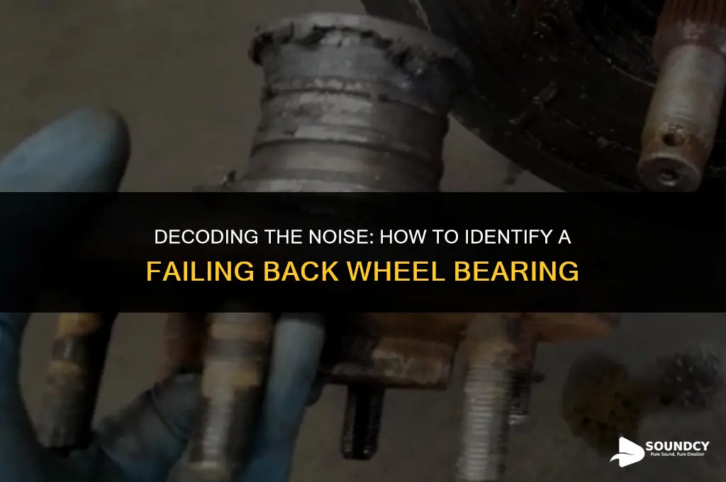 what does a bad back wheel bearing sound like