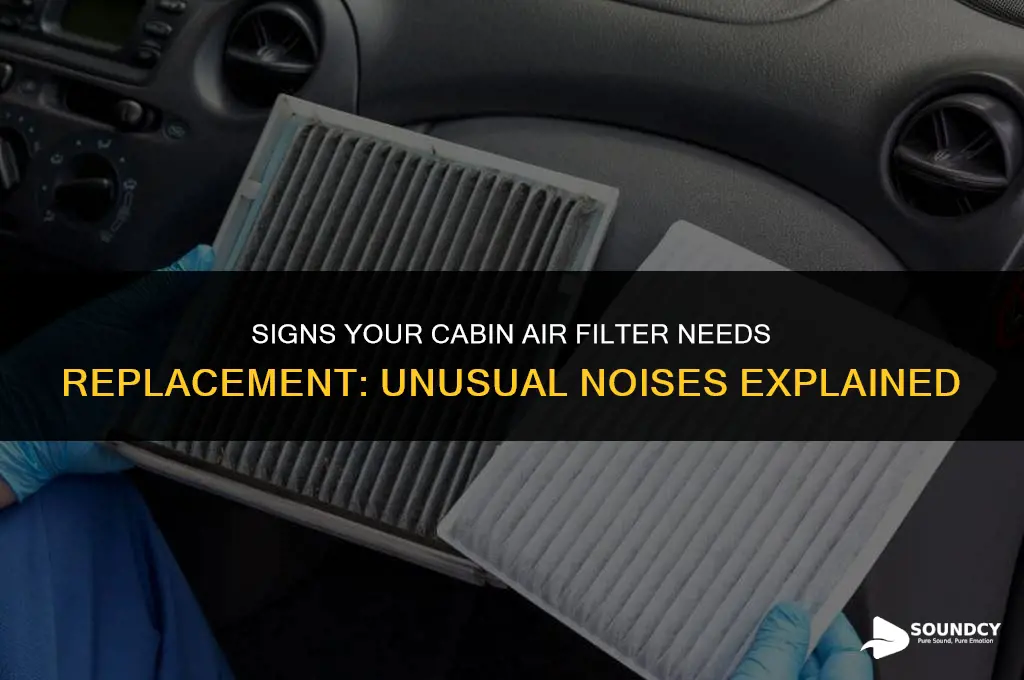what does a bad cabin air filter sound like