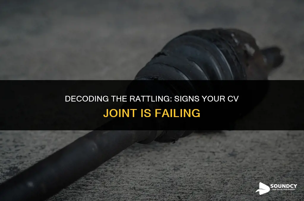 what does a bad constant velocity joint sound like