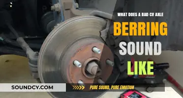 Decoding the Noises: How to Identify a Failing CV Axle Bearing