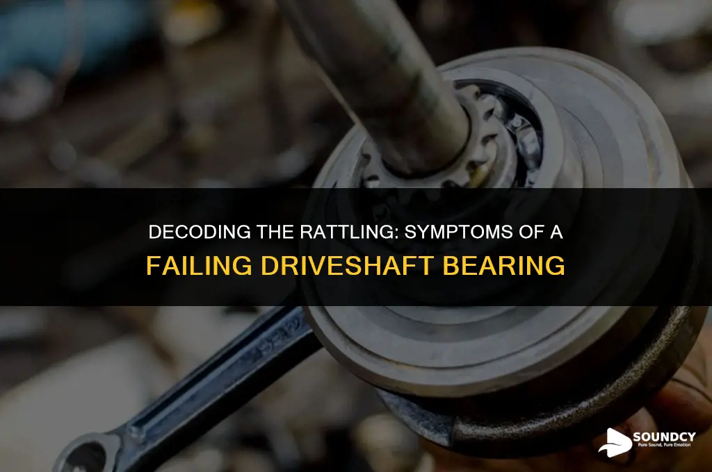 what does a bad drive shaft bearing sound like