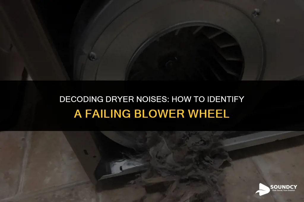 what does a bad dryer blower wheel sound like