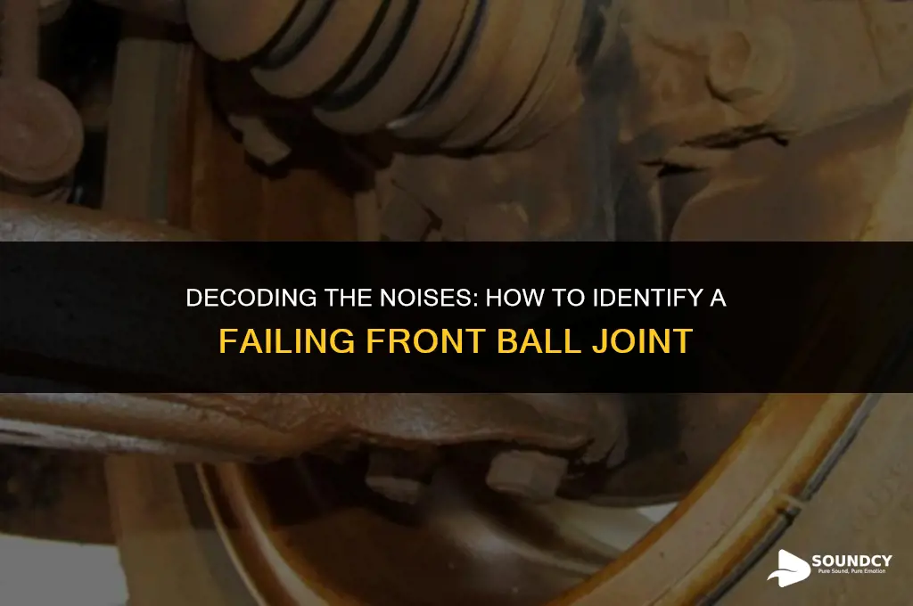 what does a bad front ball joint sound like