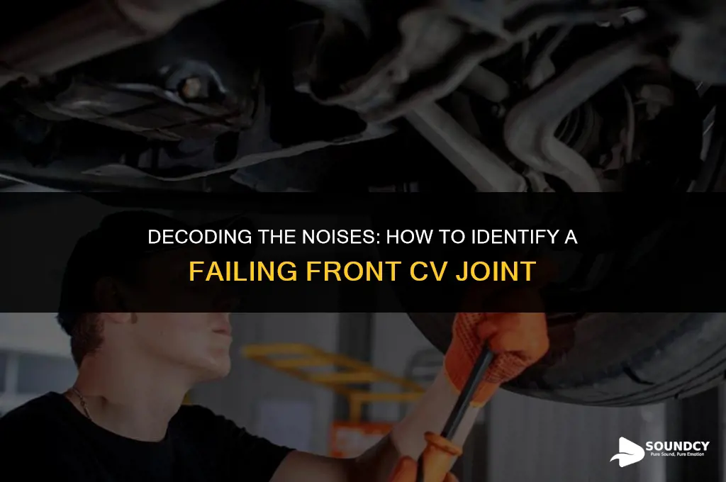 what does a bad front cv joint sound like