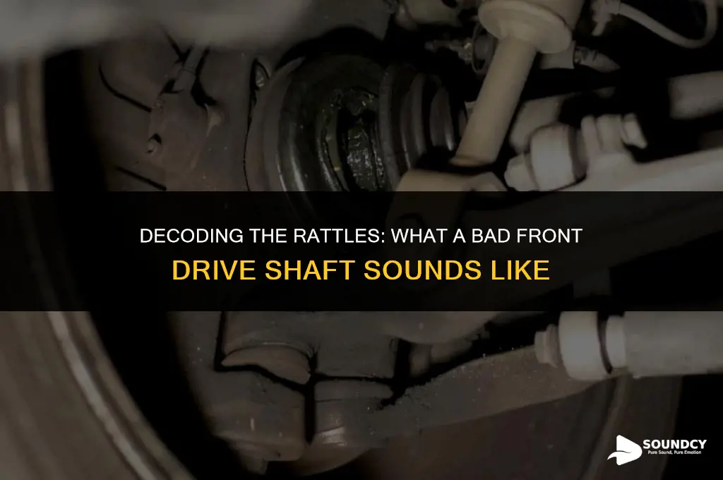 what does a bad front drive shaft sound like
