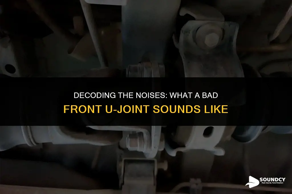 what does a bad front u joint sound like