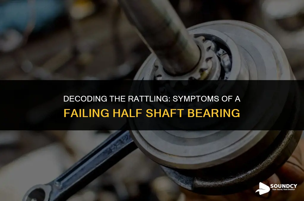 what does a bad half shaft bearing sound like