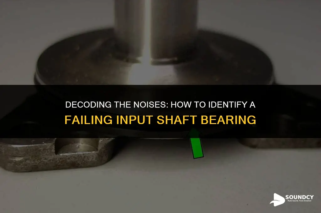 what does a bad input shaft bearing sound like