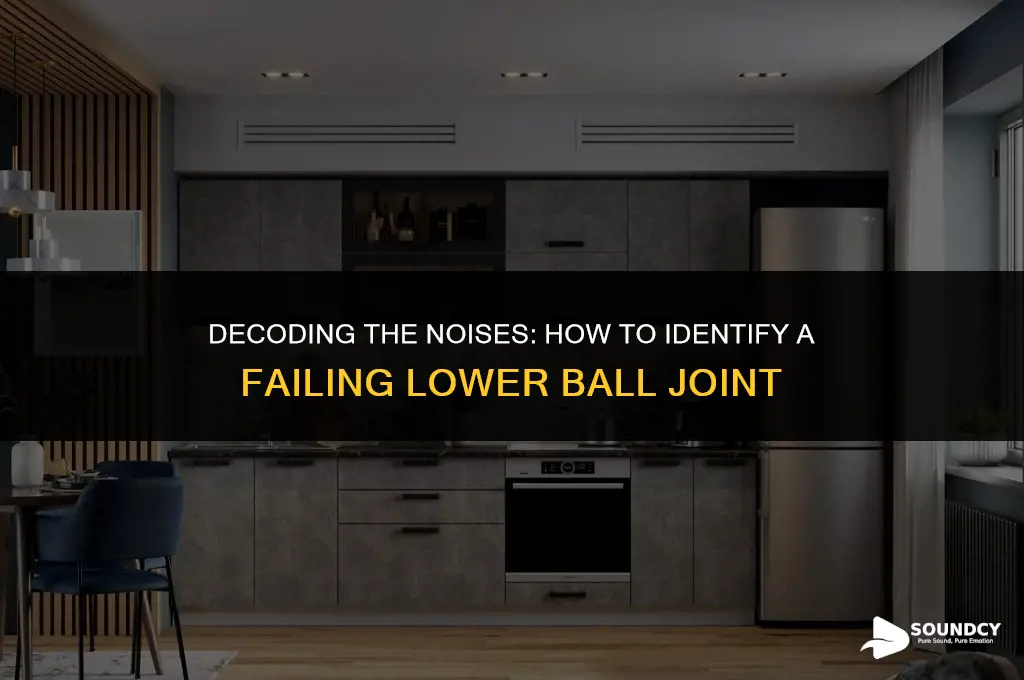 what does a bad lower ball joint sound like