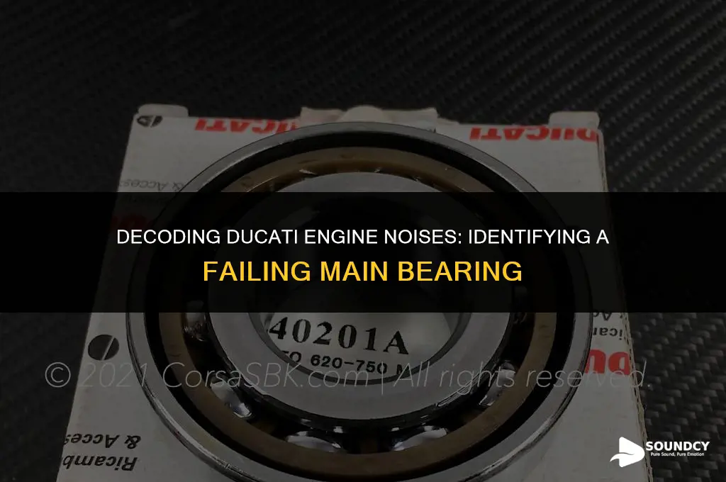 what does a bad main bearing sound like ducati