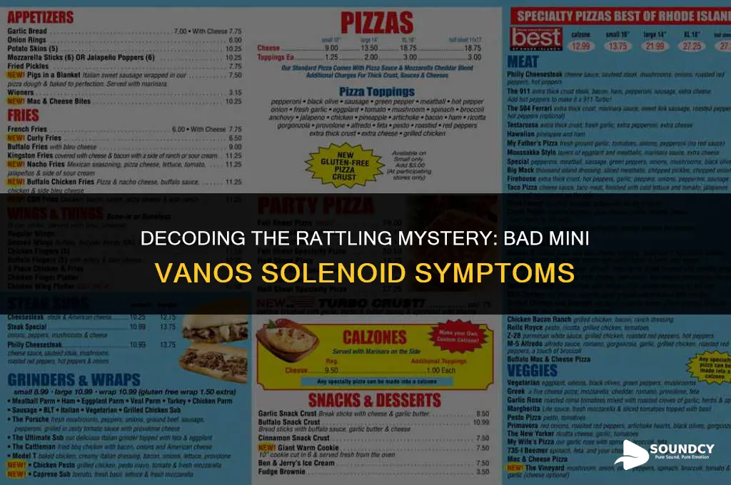 what does a bad mini vanos solenoid sound like