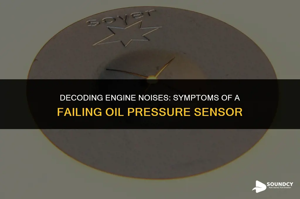 what does a bad oil pressure sensor sound like