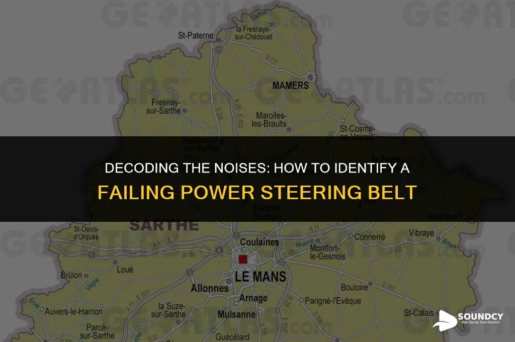 what does a bad power steering belt sound like