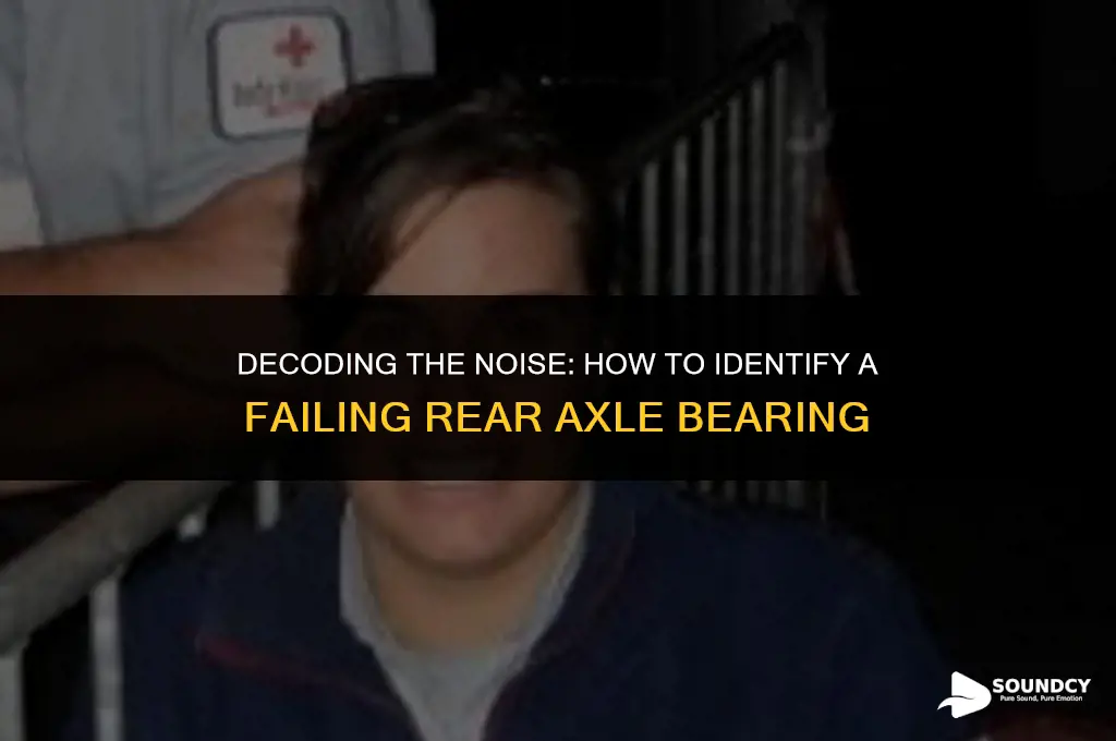 what does a bad rear axle bearing sound like