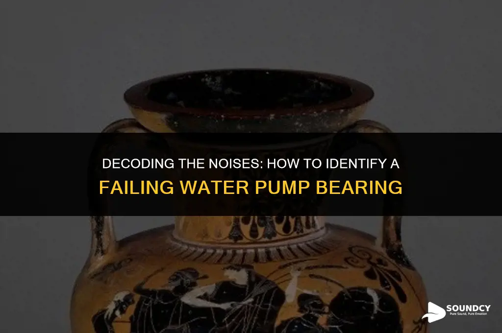 what does a bad water pump bearing sound like