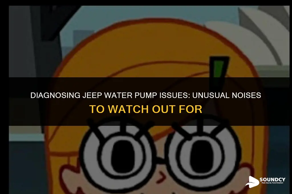 what does a bad water pump sound like jeep