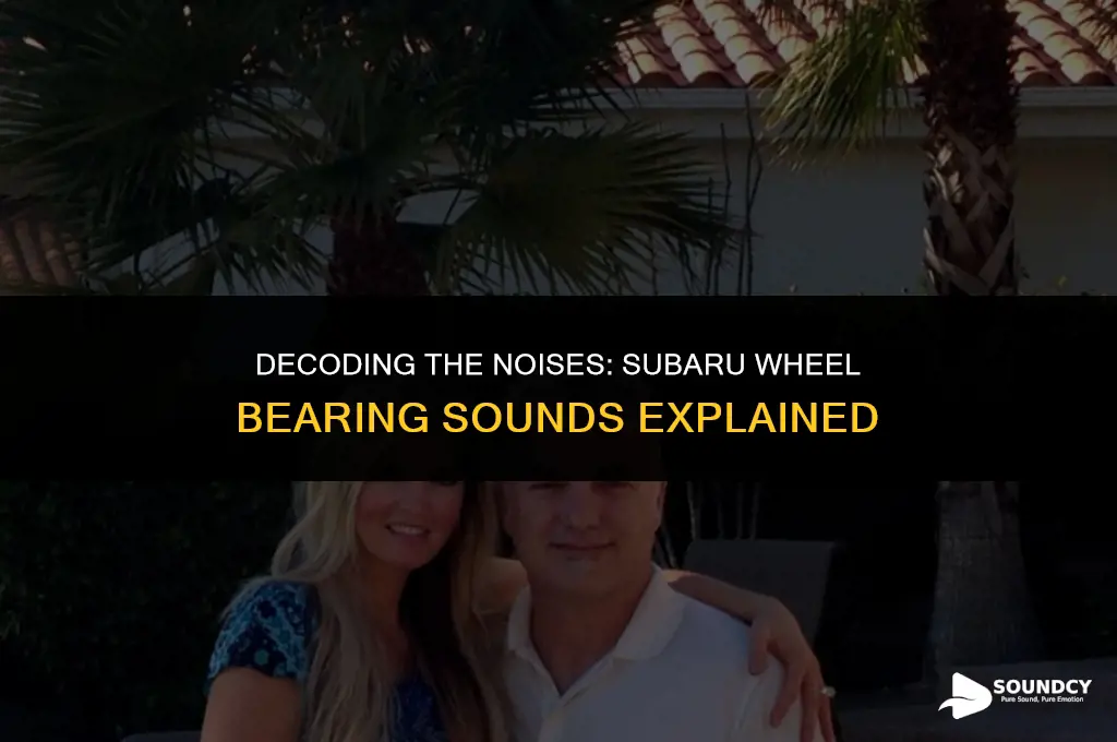 what does a bad wheel bearing sound like subaru