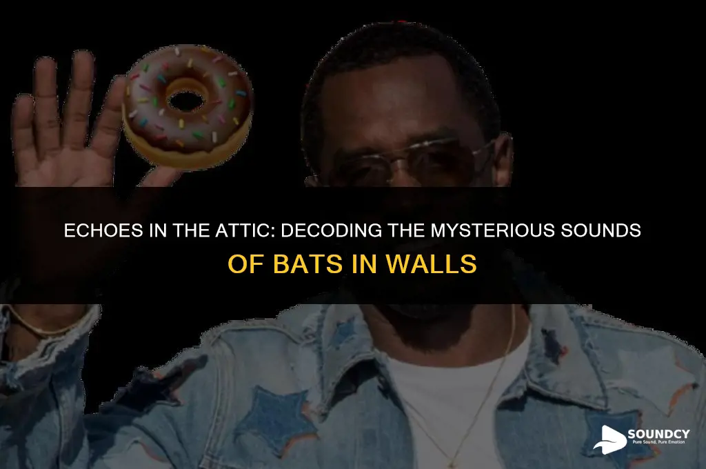 what does a bat in a wall sound like