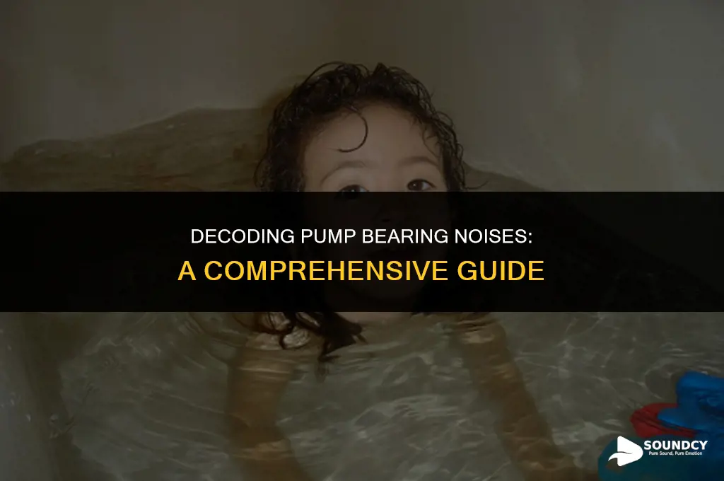 what does a bearing sound like on a pump