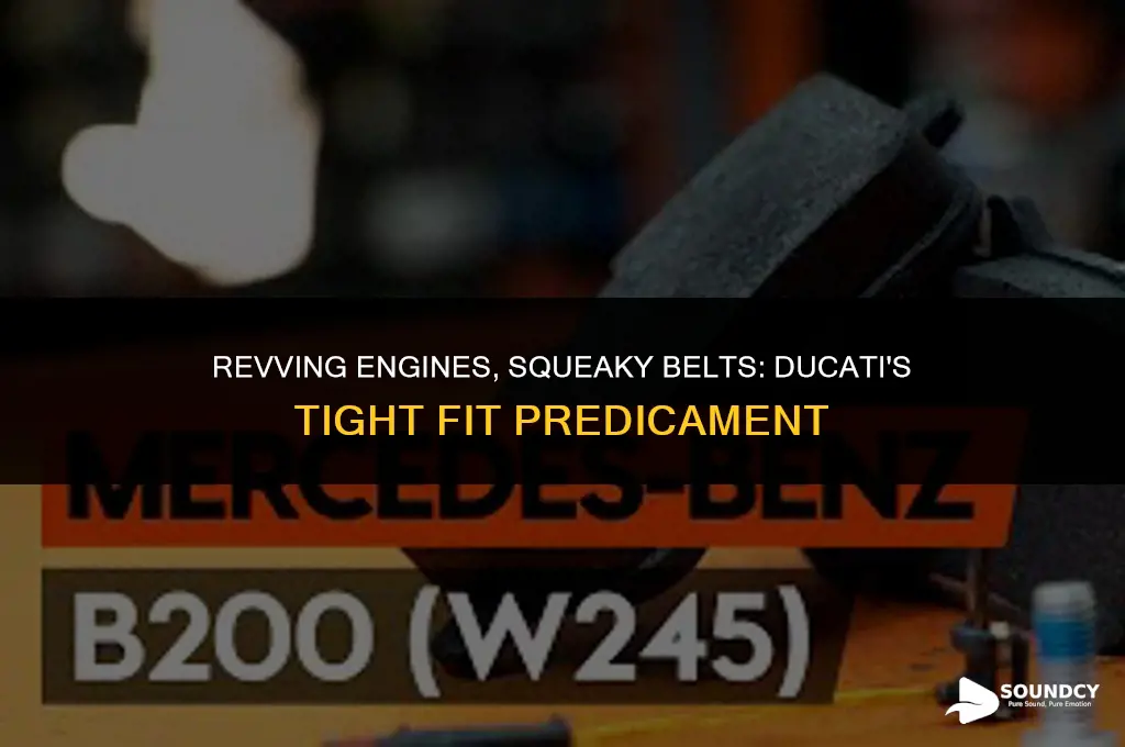 what does a belt too tight sound like ducati