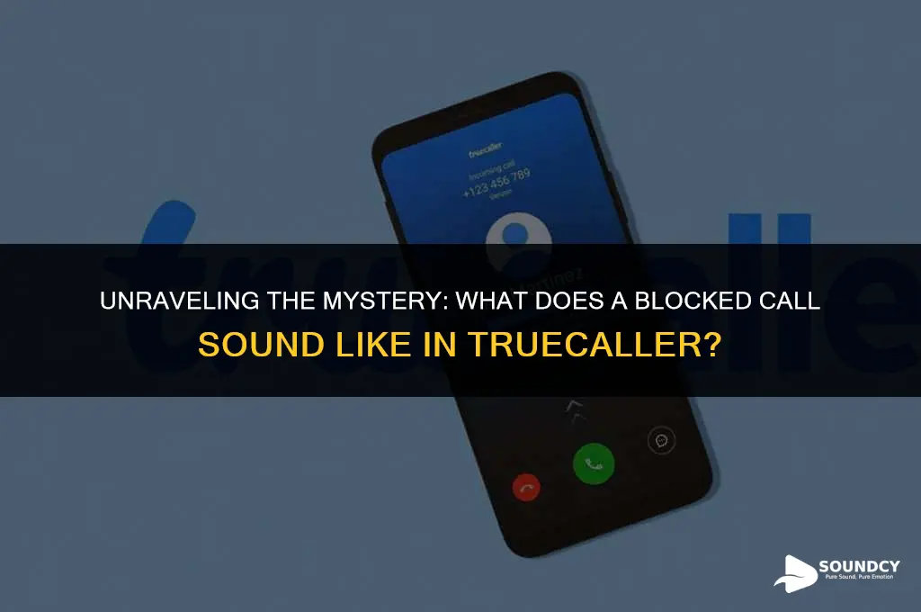 what does a blocked call sound like in truecaller