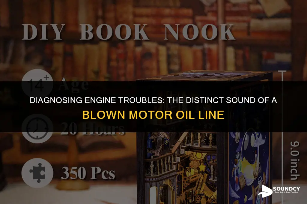 what does a blown motor oil line sound like